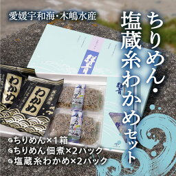 【ふるさと納税】【愛媛県・佐田岬直送】木嶋水産のちりめん、塩蔵糸わかめのセット