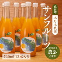 24位! 口コミ数「0件」評価「0」サンフルーツ ストレートジュース 720ml×12本入り※着日指定不可※離島への配送不可※2024年5月中旬頃より順次発送予定