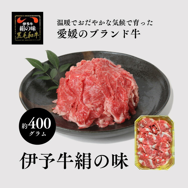 伊予牛「絹の味」黒毛和牛 小間切れ400g[牛肉・お肉]※離島への配送不可