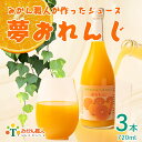 【ふるさと納税】 夢オレンジ みかん ジュース 720ml 3本 無添加 果汁 100% 柑橘 果物 国産 フルーツ 有名 愛媛 みかん 職人 武田屋 蜜柑 ブランド オレンジ 愛媛県産 果実 ビタミン 美味しい 生産者 直送 産直