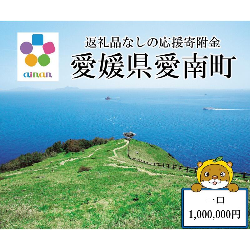 【ふるさと納税】 応援寄附金 （返礼品なし） 1,000,000円 ふるさと応援寄附金 返礼品なし 寄附のみ 寄附金 応援 地域支援 人気 ランキング おすすめ 愛媛 愛媛県 愛南 愛南町 【愛媛県愛南町】