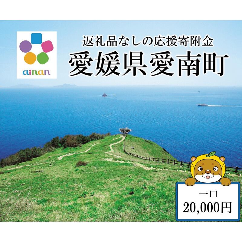 【ふるさと納税】 応援寄附金 （返礼品なし） 20,000円 ふるさと応援寄附金 返礼品なし 寄附のみ 寄附金 応援 地域支援 人気 ランキング おすすめ 愛媛 愛媛県 愛南 愛南町 【愛媛県愛南町】