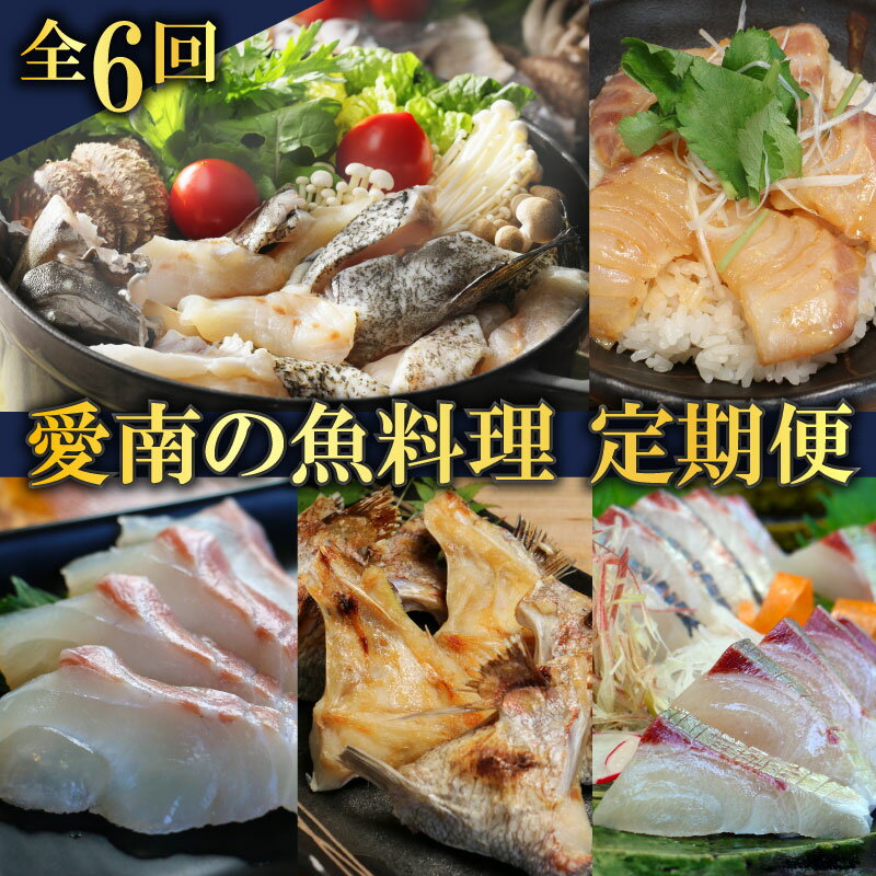 【ふるさと納税】 定期便 全6回 愛南の魚料理 クエ鍋セット タマクエ 鯛 タイ お造り 刺身 さしみ シ...