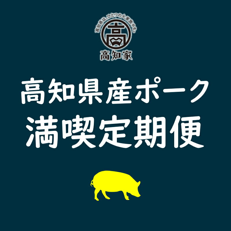 【ふるさと納税】高知県産ポーク　満喫 定期便 全3回（毎月1回お届け） 豚肉 高知