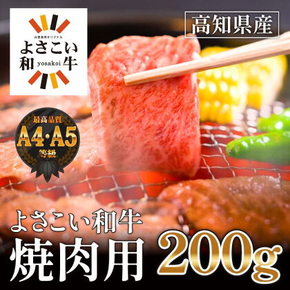 高知県産　よさこい和牛　焼肉用　約200g | 牛肉 焼き肉 肉 A4 A5 厳選 お取り寄せ グルメ 国産 黒毛 和牛 高知県産 高知市 送料無料