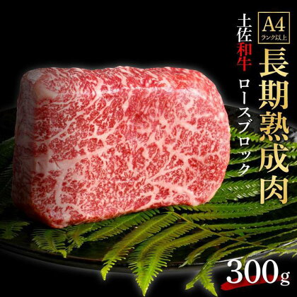 エイジング工法　熟成肉　土佐和牛　特選ロース　ブロック　約300g　冷凍 | 肉 お肉 にく 食品 高知産 人気 おすすめ ギフト