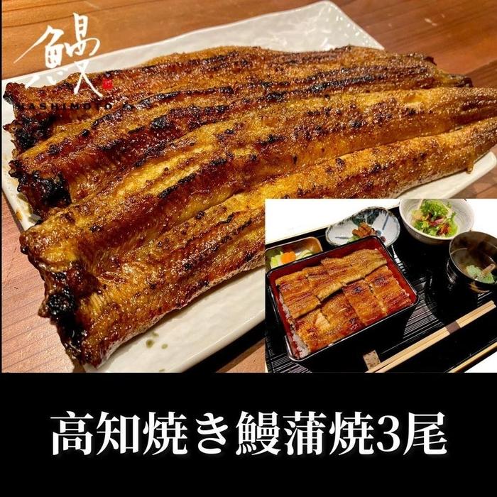 【ふるさと納税】高知焼き鰻蒲焼3尾 | 鰻 魚介類 水産 食品 人気 おすすめ