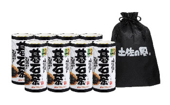 土佐の大豊碁石茶カート缶8本入り+特製巾着袋つき [グレイジア株式会社][ATAC013]