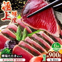 【ふるさと納税】【6回定期便】土佐料理司 高知本店 鰹塩たたきセット (6〜8名分) / かつお 鰹 カツオ かつおのたたき 高知市 【株式会社土佐料理司】[A...