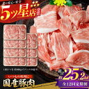 【ふるさと納税】【12回定期便】国産 豚肉 切り落とし 約300g×7 総計約25.2kg 豚 切落し 赤身 もも肉 小分け 【(有)山重食肉】[ATAP112...