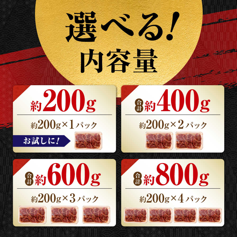 【ふるさと納税】【選べる内容量】 牛ハラミ たれ漬け 約200g〜2kg / 訳あり 数量限定 小分け 柔らかい！！ 【(有)山重食肉】[ATAP141]