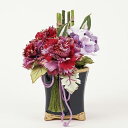 【ふるさと納税】和装のカーネーション花飾りセット(紫) 母の日 らんまん 花 雑貨 造花 インテリア お祝い ギフト 贈答 人気 送料無料 高知市 【花工房美呂...