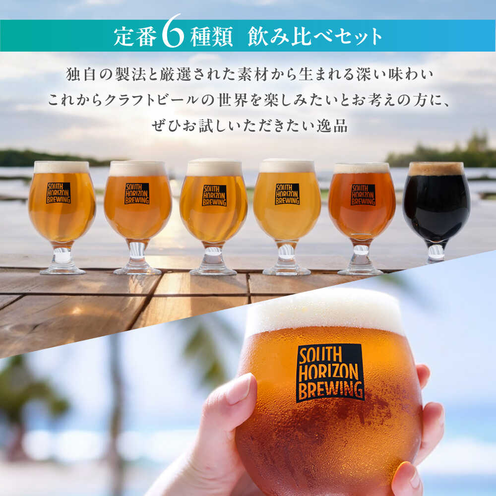 【ふるさと納税】【最速発送】SOUTH HORIZON BREWING クラフトビール (350mL缶) 飲み比べ6本セット (6種類) / 高知地ビール クラフトビール 麦酒 地ビール 【SOUTH HORIZON BREWING】[ATEU001]　スピード 最短 最速 発送