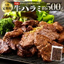【ふるさと納税】 ヤマジュウの特製タレ漬け!牛ハラミ肉500g【6回定期便】 牛 ハラミ 焼肉 味付き 定期便 送料無料 yj089