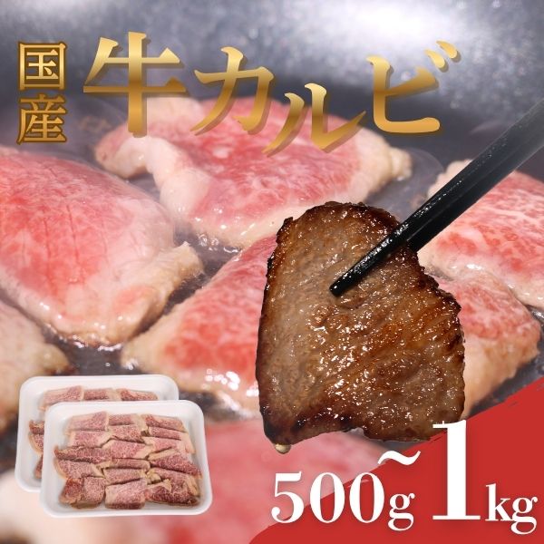 国産 牛カルビ 選べる容量 & 定期便 ヤマジュウ 冷凍 小分け 高知県 室戸市 返礼品 送料無料