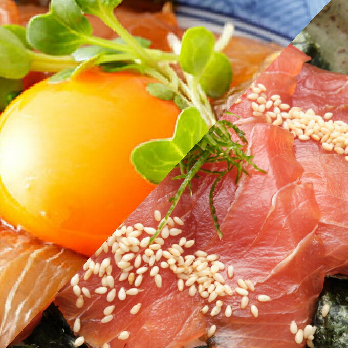 【ふるさと納税】ジオ丼とマグロ丼セット 魚 魚介類 漬け 丼 送料無料 ＜HN041＞