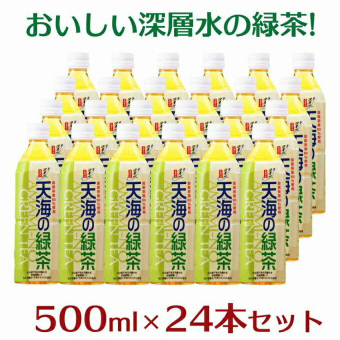 天海(あまみ)の緑茶 500ml×24本 室戸海洋深層水使用 ペットボトル お茶 緑茶 日本茶 高知県 国産 送料無料