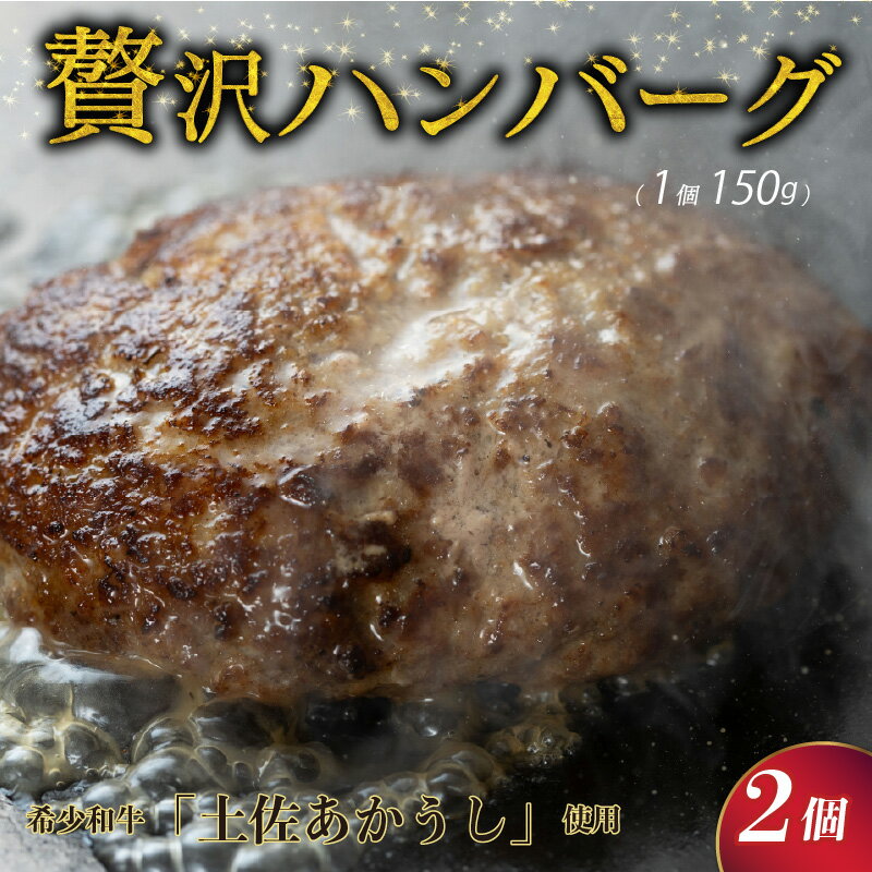 【ふるさと納税】【 ホテル シェフ 監修 】 土佐 あかうし 100％ ハンバーグ ステーキ 150g×2個 自家製..