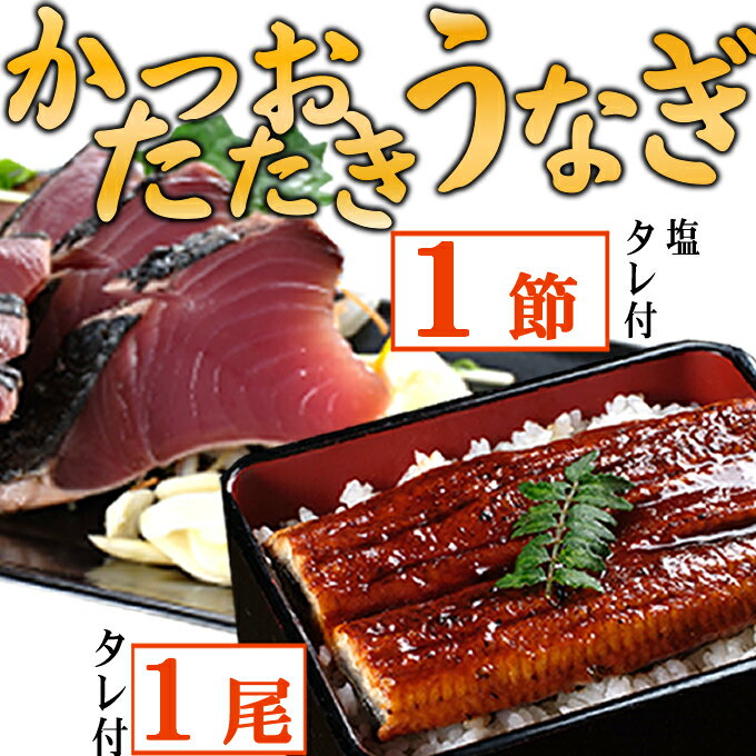 [数量限定]うなぎの蒲焼き1尾とかつおのたたき1節 食べ比べセット 鰹 カツオ 鰻 ウナギ 惣菜 おかず 冷蔵 魚 魚介 海鮮 カツオタタキ 15000円 訳あり 送料無料