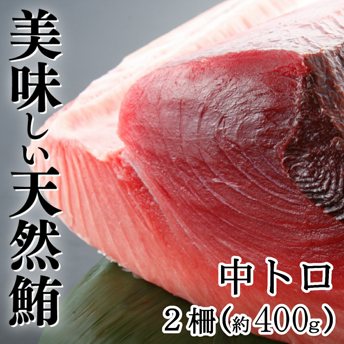 【ふるさと納税】天然本マグロ　中トロ　2柵（400g） 刺身 漬け丼 海鮮丼 マグロ丼 ちらし寿司 鮪 まぐろ ネギトロ丼 魚介 惣菜 冷凍 送料無料 eb013のサムネイル