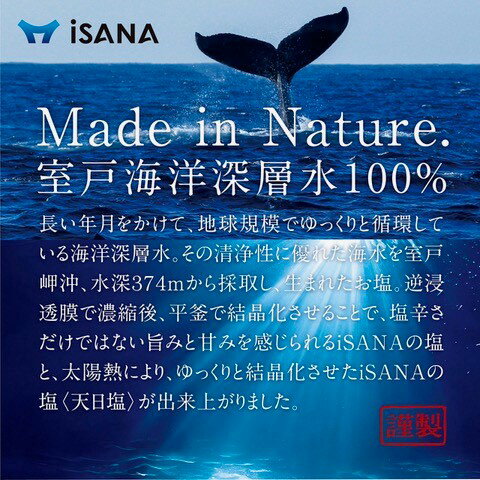 【ふるさと納税】 iSANAの塩 天日塩 200g 調味料 海洋深層水送料無料 ro002