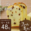 【ふるさと納税】 【室戸海洋深層水仕込み】レーズン食パン定期便 食パン ぱん 朝食 ギフト 定期便 人気 食事パン おやつ レーズン ぶどう ドライフルーツ4斤...