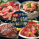 【ふるさと納税】 6回定期便 タカシン水産厳選 高知の海鮮セット 6ヶ月連続 マグロ 刺身 刺し身 魚 惣菜 鰹のたたき 海鮮丼 魚介類 食べきりサイズ 小分け 冷凍 訳あり 不揃い 規格外 定期 連続 80,000円 寄付額見直し tk110