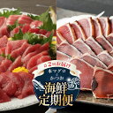 【ふるさと納税】 【 全2回定期便 】本マグロ と カツオ の 定期便 海鮮 鮪 鰹 定期 セット まぐろ カツオのたたき 本マグロ 中トロ 赤身 刺身 海鮮 ...