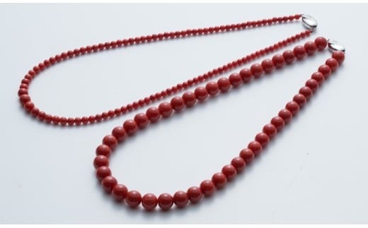 【ふるさと納税】 【最高級】赤サンゴ 丸玉 ネックレス | アクセサリー ネックレス ジュエリー 珊瑚 赤珊瑚 宝石 サンゴ プレゼント クリスマス バレンタイ...