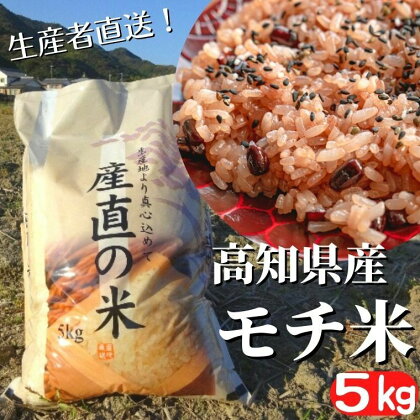 《令和5年産》モチ米 5kg 高知県安芸市 高知県産 農家直送 もち米