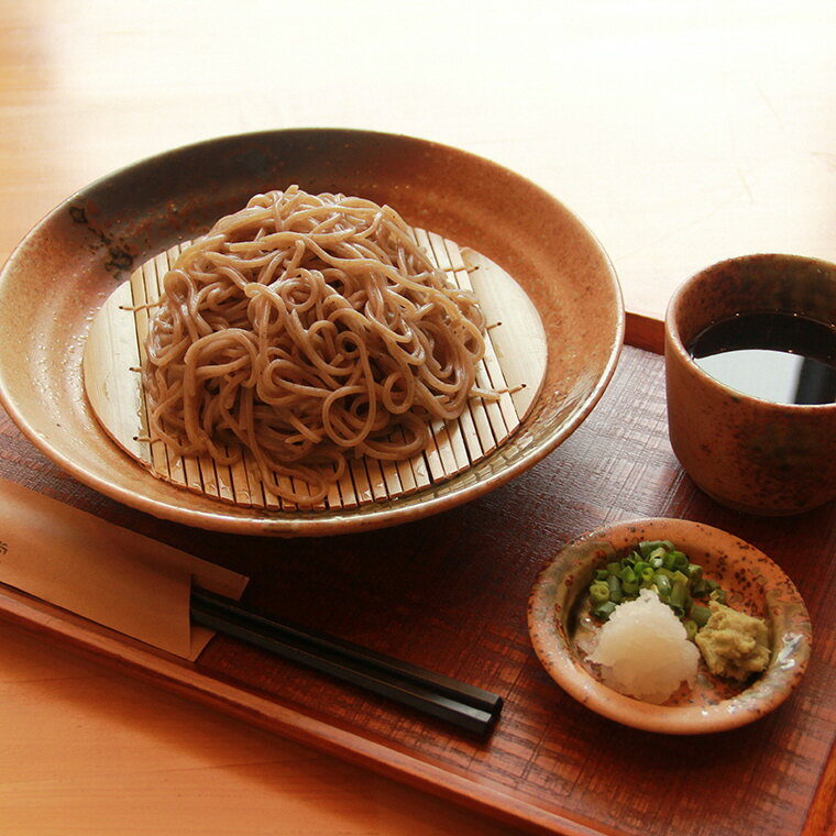 【ふるさと納税】ざるそば4人前セット　高知県安芸市　まえだ食堂　麺類　そば　室戸海洋深層水の塩を使用　自家製そばとだしのセット