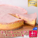 【ふるさと納税】 ラズベリーベイクドチーズケーキ 4号 12cm 冷凍 チーズケーキ スイーツ デザート ケーキ ラズベリー ベリー 洋菓子 お菓子 おかし おやつ 手作り お取り寄せ ご褒美 チーズ ギフト プレゼント 贈答 贈り物 指定日 高知県安芸市