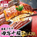 【ふるさと納税】 通常用 5回定期便 極上国産うなぎ四万十桜 蒲焼き約140g×3尾 完全無投薬 うなぎ 鰻 蒲焼き 定期便 国産 四万十鰻 白焼き 調理済み タレ付き 頒布会 ギフト 土用の丑の日 お歳暮 お正月 高級 お取り寄せ グルメ 食べ比べ 冷凍