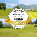 【ふるさと納税】 パシフィックゴルフクラブ 商品券3,000円分 ゴルフ コンペ プレー セルフ キャディ ラウンド ゴルフ場 レディース 練習場 メンズ ウェア カート 高知県 南国市