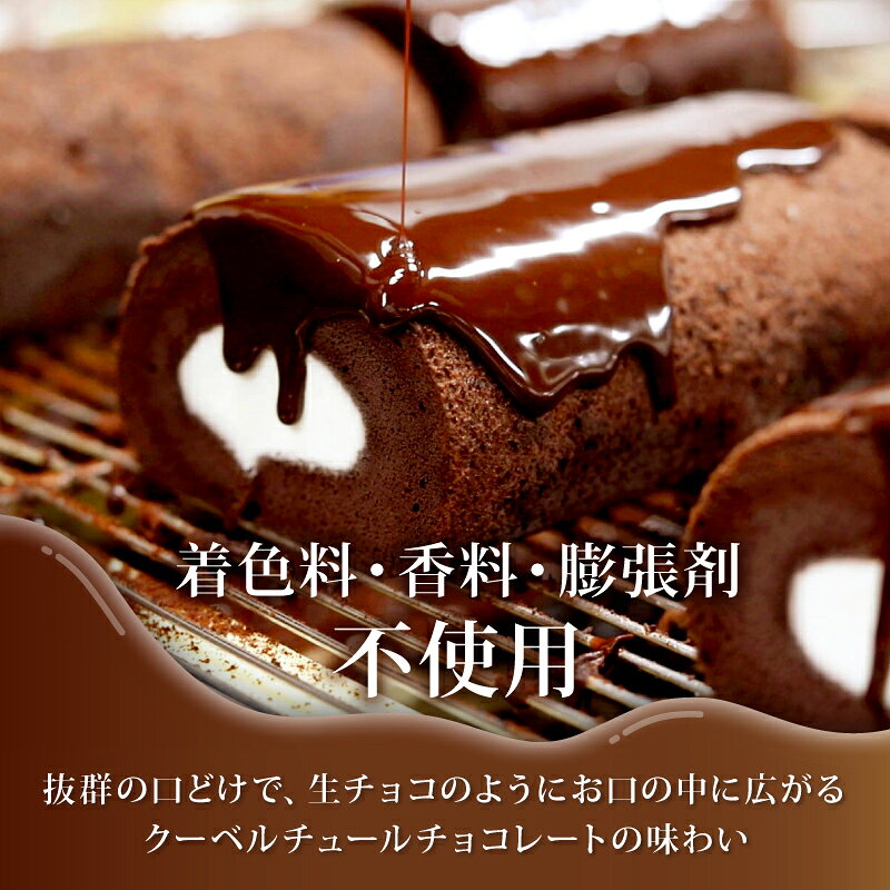 高知県南国市の【ふるさと納税】 ロールケーキ 2本 セット 雪ヶ峰ロール くちどけ ショコラ チョコレート ケーキ チョコ 濃厚 デザート おやつ お菓子 スイーツ スウィーツ 贈答 贈り物 ギフト プレゼント 人気 おすすめ 高知県 南国市｜アングル3