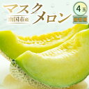【ふるさと納税】 高知県南国市産/贈答用マスクメロン(4個) | メロン マスクメロン フルーツ 果物 くだもの 食品 デザート 高評価 厳選 高級 ギフト 贈...
