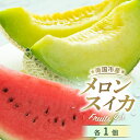 【ふるさと納税】 高知県南国市産/メロン・スイカセット | フルーツ くだもの デザート 詰め合わせ セット 高評価 厳選 ギフト 贈り物 人気 おすすめ 送料...