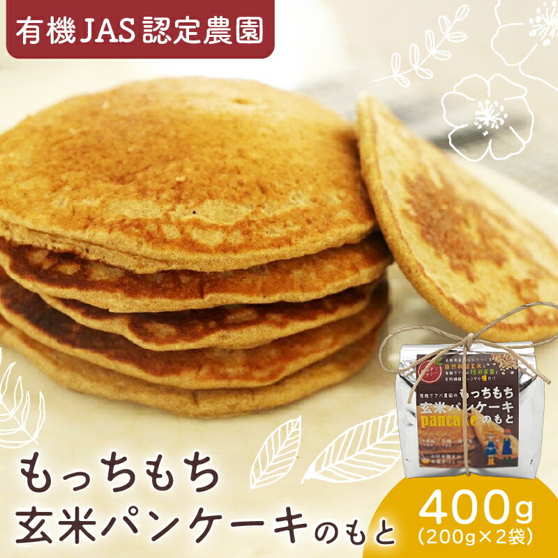 【ふるさと納税】 有機グアバ農園のもっちもち玄米パンケーキのもと 200gX2袋 食品 加工食品 人気 おすすめ 送料無料