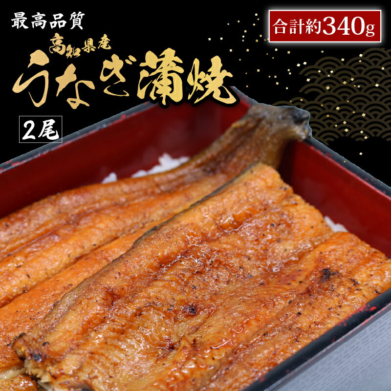 【ふるさと納税】 うなぎ蒲焼 約170g×2尾 高知県産 最高品質 合計約340g タレ 山椒 国産 鰻 おすすめ 高知県 南国市