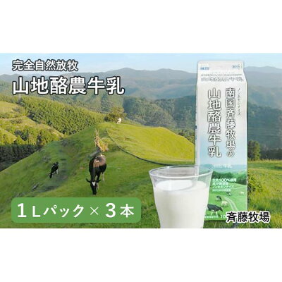 楽天ふるさと納税 【ふるさと納税】山地酪農牛乳 | 低温殺菌 自然放牧 こだわり おいしい 牛乳 ミルク 朝食 送料無料 人気 おすすめ 高知県 南国市