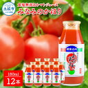 21位! 口コミ数「0件」評価「0」みなみのかほり180ml 12本セット 池トマト 1本にトマト約3個分使用 トマトジュース トマト 100％ジュース 食塩無添加 ドリンク ･･･ 