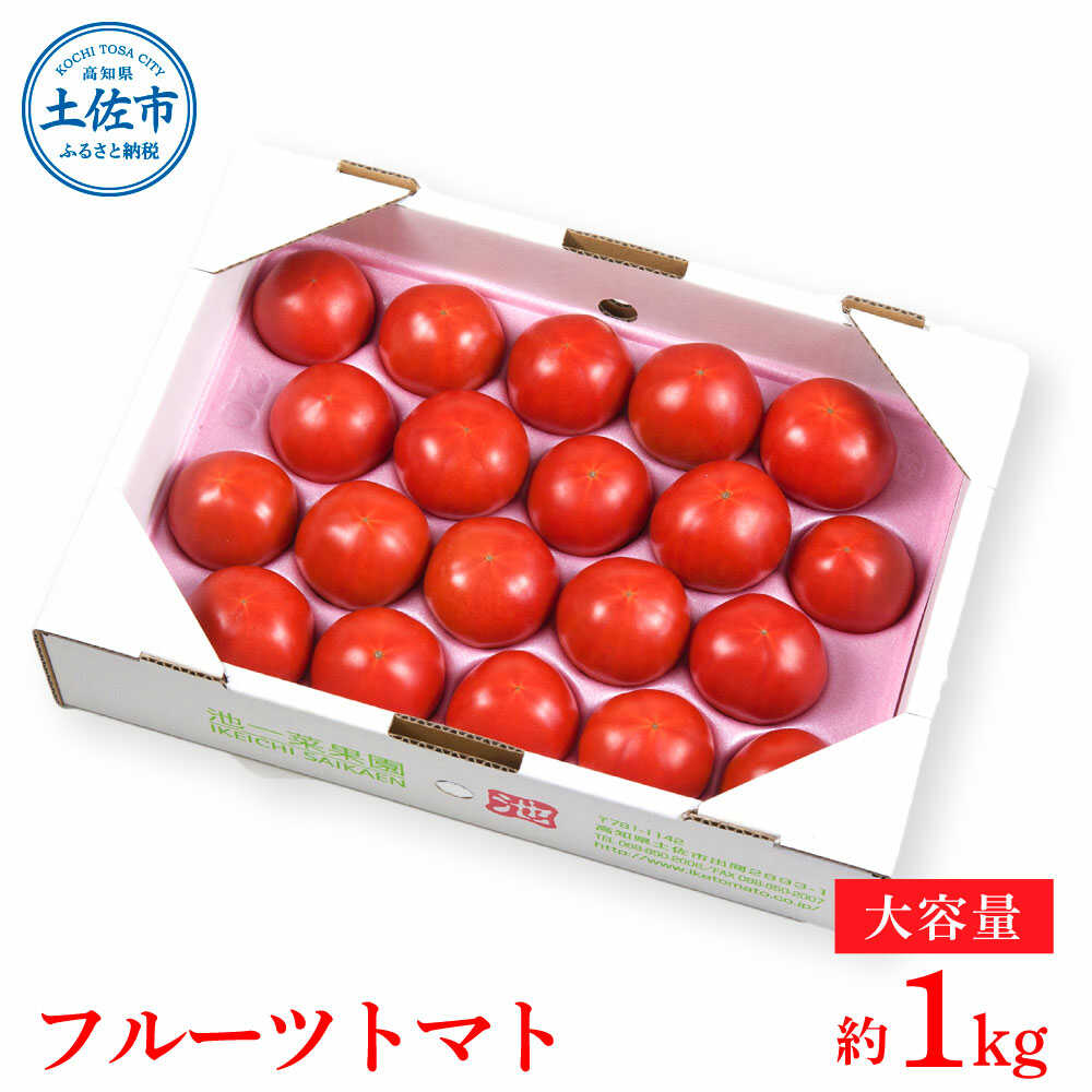 [先行予約]濃厚フルーツトマト 1kg [2027年1月〜発送] / Aランク 糖度8度以上 期間限定 フルーツトマト ふるーつとまと とまと トマト 甘い 濃厚 美味しい 箱入り 贈答 野菜 料理[池トマト][BQAG009][BQAG009]