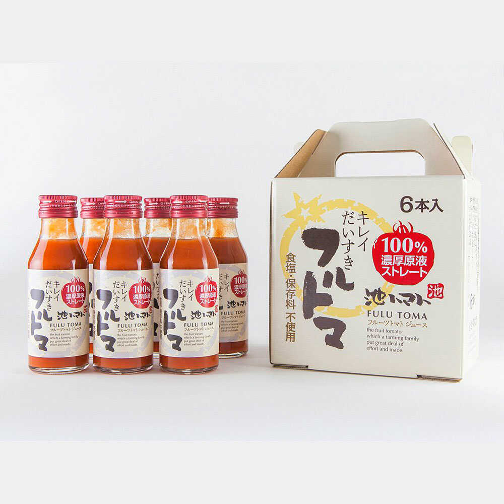 【ふるさと納税】【6回定期便】食塩・砂糖・化学調味料・保存料不使用 トマトジュース 毎日フルトマ（ホワイト）100ml×6本 箱入 / トマト 1本に約5個分のフルーツトマト 糖度9度以上 定期コース 6回【池トマト】[BQAG036] f392057-tosa-10000520 高知県土佐市 サンプル画像3