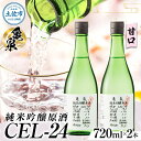 【ふるさと納税】純米吟醸 原酒 お酒 酒 さけ 日本酒 純米吟醸 CEL-24 720ml (生酒) 2本セット アルコール 度数 14度 特産品 地酒 亀泉 ...