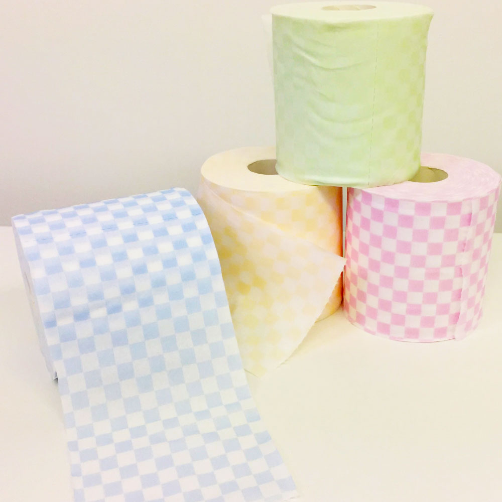 【ふるさと納税】トイレットペーパー ダブル 天然パルプ100% 無香料 シュフーレプレミアム 仁淀 40ロール入 2枚重ね 30m 4色アソート プリント入り 柄入り 市松模様 日本製 やわらか 高知県 高知 土佐市 こうち 返礼品