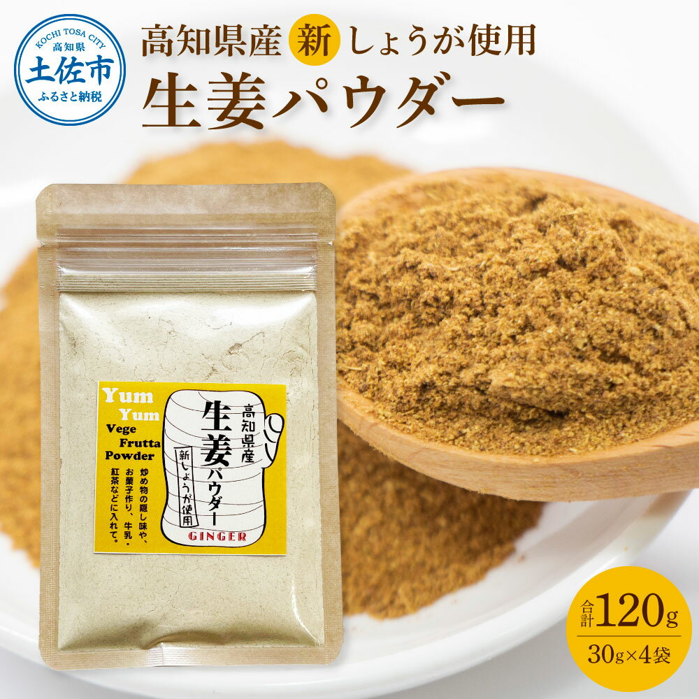 【ふるさと納税】新しょうが お手軽ヘルシー高知県産しょうがパウダー 30g×4袋セット 生姜パウダー 国..