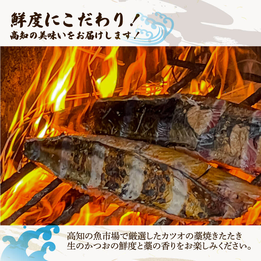 【ふるさと納税】生かつおの藁焼きたたき（タレ・薬味付き）タタキ 鰹のタタキ 1節～3節（500g～700g）3人前～5人前 藁焼き 薬味 タレ付き 新鮮 冷蔵 本場 鰹タタキ 生鰹 かつおのたたき わら焼き セット ふるさとのうぜい 故郷納税 高知県 高知 土佐市 12000円