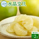 【ふるさと納税】水晶文旦 特選ご贈答用 特大 約1.5kg(2個入) ぶんたん ブンタン 水晶文旦 果物 柑橘 フルーツ 特大サイズ お取り寄せ 特産品 美味し...