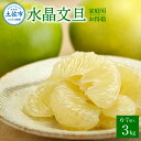 【ふるさと納税】水晶文旦 ご家庭用お得箱 約3kg Lサイズ~2Lサイズ (6~7個入り) 訳あり ワケあり 訳 傷 キズ へこみ 文旦 ブンタン ぶんたん 水...