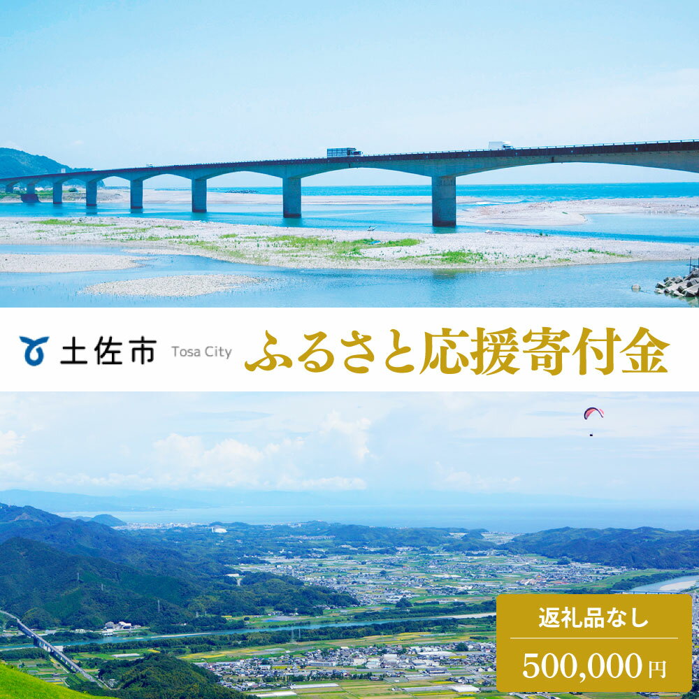 【ふるさと納税】土佐市への寄付 (返礼品はありません) 高知県 土佐市 返礼品なし 1口 500000円 応援 寄付